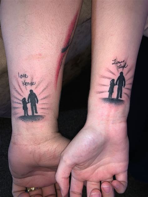 dad and daughter tattoo